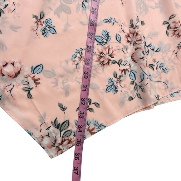 Torrid Goddess Women’s Top Plus Size 3 (3X) Pink Floral Mock Neck Sleeveless NWT - Picture 9 of 12